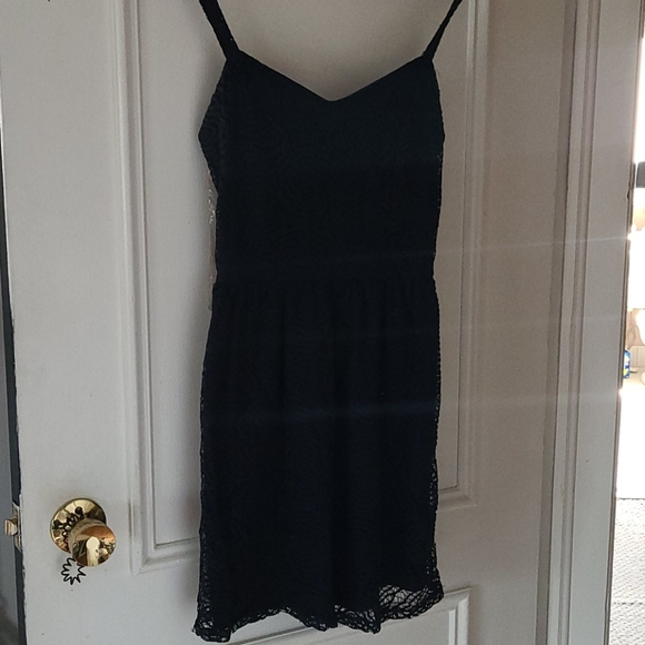 Navy blue lace dress - Picture 1 of 4